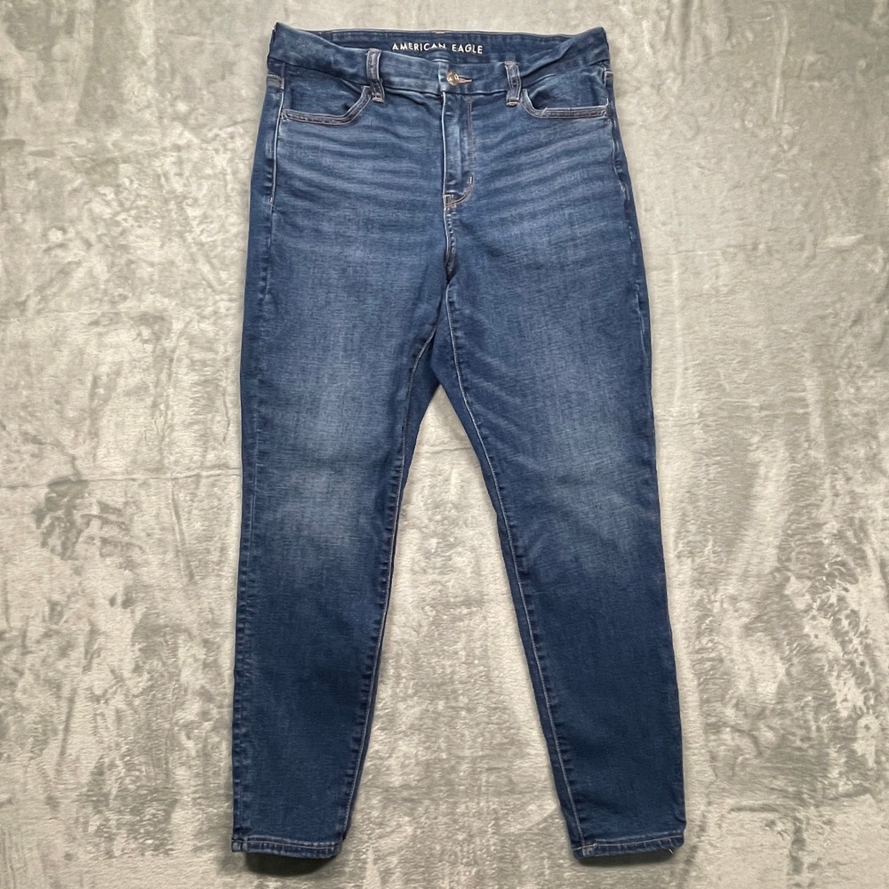American Eagle Jegging Womens 10 Short Blue Curvy High Rise Next‎ Level Stretch